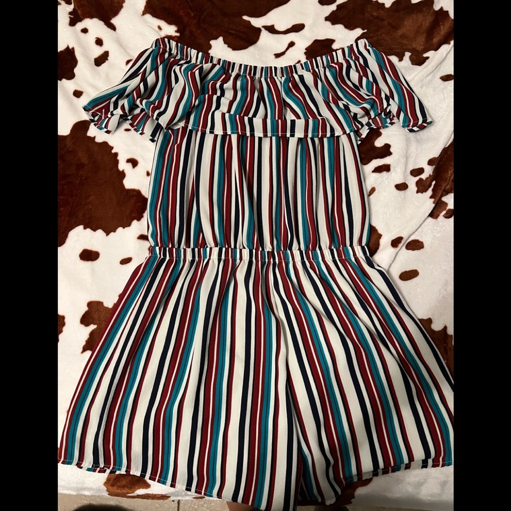 striped romper